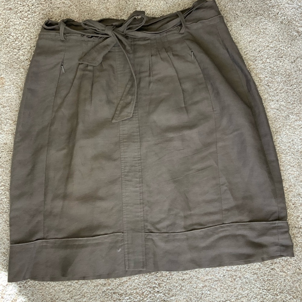 Linen and Rayon lined skirt
